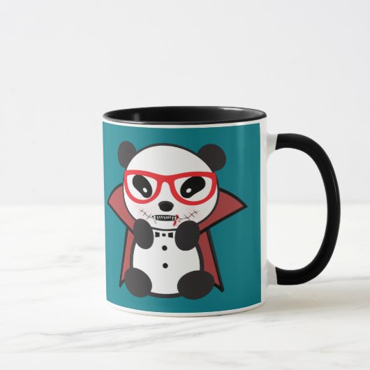 Cartoon Panda Bear Vampire Tasse - Panda Lover Ges (Rechts)