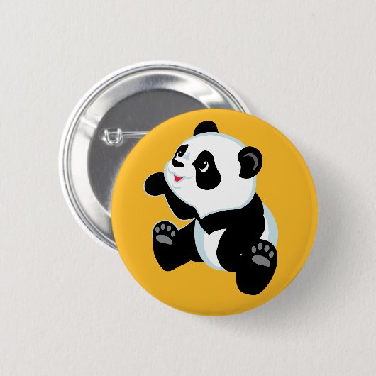 Cartoon Panda Button (Vorne & Hinten)