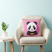 Cartoon Panda - farbenfrohe Illustration Kissen (Stuhl )