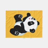 Cartoon Panda Fleecedecke (Vorderseite (Horizontal))