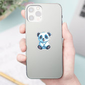 Cartoon Panda Illustration Aufkleber (Telefon)