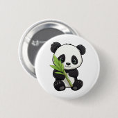 Cartoon Panda Illustration Button (Vorne & Hinten)