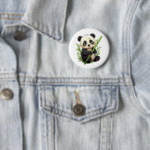 Cartoon Panda Illustration Button (Beispiel)