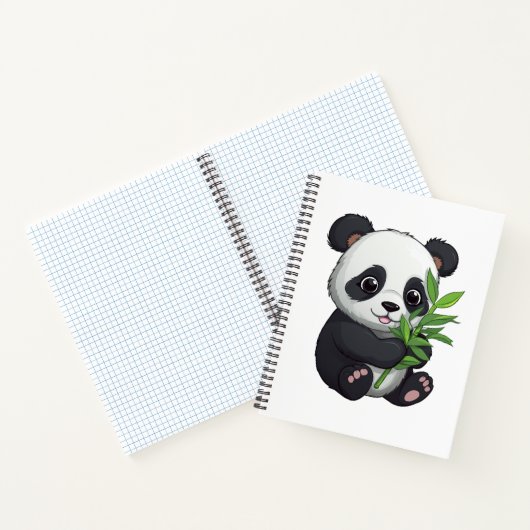 Cartoon Panda Illustration Notizblock (Innenseite)