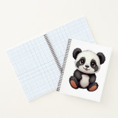 Cartoon Panda Illustration Notizblock (Innenseite)