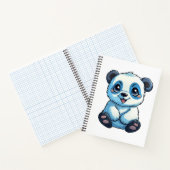Cartoon Panda Illustration Notizblock (Innenseite)