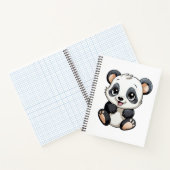 Cartoon Panda Illustration Notizblock (Innenseite)