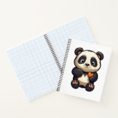 Cartoon Panda Illustration Notizblock (Innenseite)