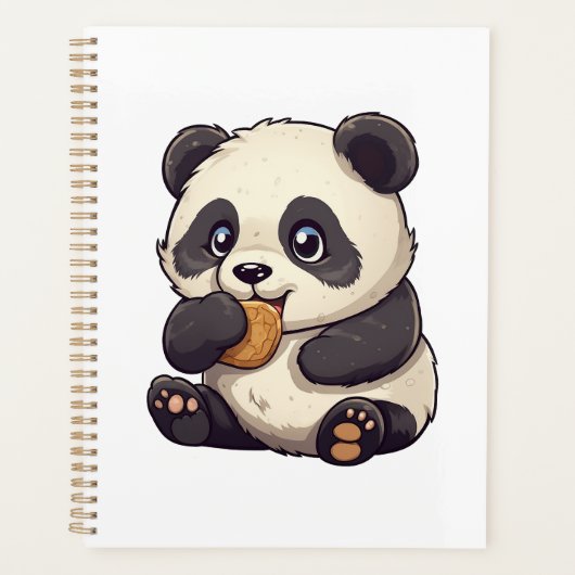 Cartoon Panda Illustration Planer (Vorderseite)
