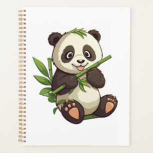 Cartoon Panda Illustration Planer