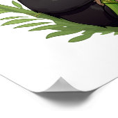 Cartoon Panda Illustration Poster (Ecke)