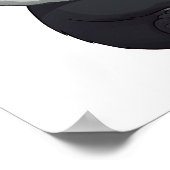 Cartoon Panda Illustration Poster (Ecke)