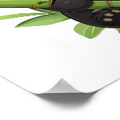 Cartoon Panda Illustration Poster (Ecke)