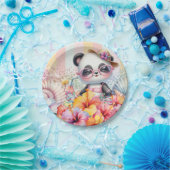 Cartoon Panda Party Plate Pappteller (Party)