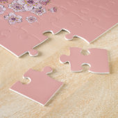 Cartoon panda portrait with Sakura flowers Puzzle (Seite)