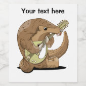 Cartoon Pangolin Weinetikett (Einzelnes Label)