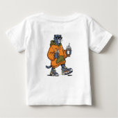 Cartoon-Panther in Sonnenbrille Baby T-shirt (Rückseite)