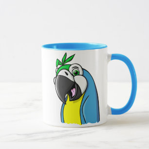 Cartoon-Papagei Tasse