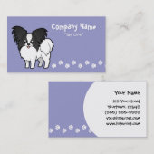 Cartoon Papillon Visitenkarte (Vorne/Hinten)