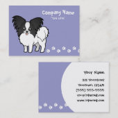 Cartoon Papillon Visitenkarte (Vorne/Hinten)