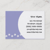 Cartoon Papillon Visitenkarte (Rückseite)