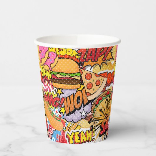 Cartoon Pappbecher (Links)