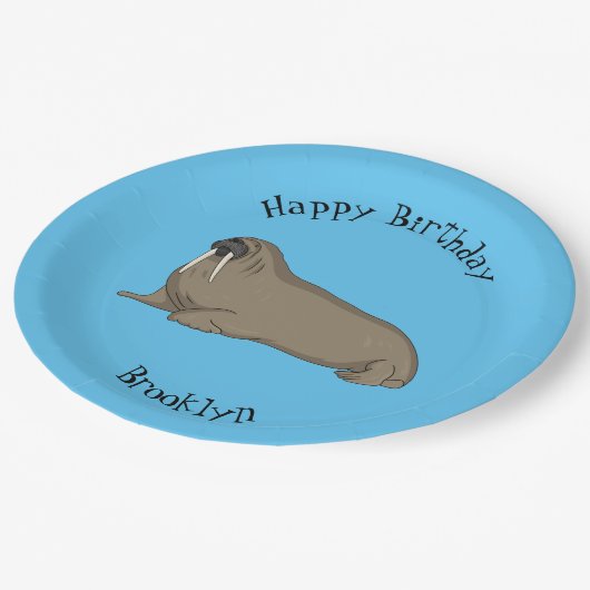 Cartoon Pappteller (Schrägansicht)