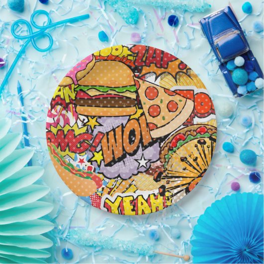 Cartoon Pappteller (Party)