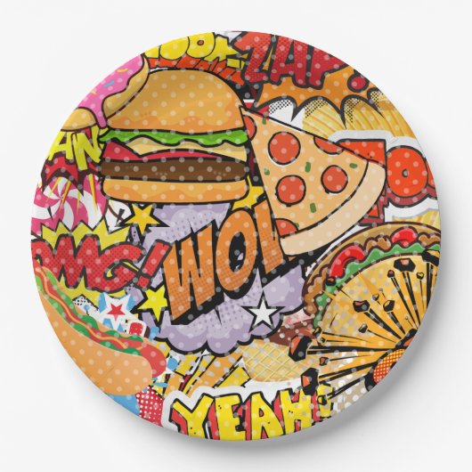 Cartoon Pappteller (Vorderseite)