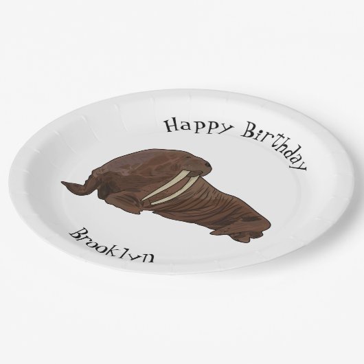 Cartoon Pappteller (Schrägansicht)