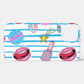 Cartoon Patch Abzeichen: Pop Art. Case-Mate iPhone Hülle (Rückseite (Horizontal))