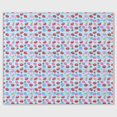 Cartoon Patch Abzeichen: Pop Art. Geschenkpapier (Flach)
