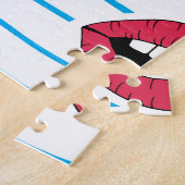 Cartoon Patch Abzeichen: Pop Art. Puzzle (Seite)