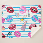 Cartoon Patch Abzeichen: Pop Art. Sherpadecke (Vorderseite (Horizontal))
