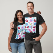 Cartoon Patch Abzeichen: Pop Art. T-Shirt (Unisex)