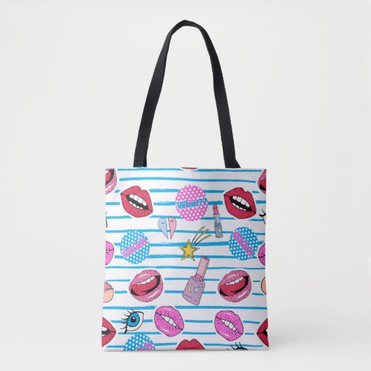 Cartoon Patch Abzeichen: Pop Art. Tasche (Vorderseite)