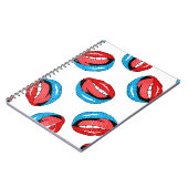 Cartoon Patch Abzeichen: Retro Pop Notizblock (Linke Seite)