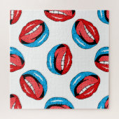 Cartoon Patch Abzeichen: Retro Pop Puzzle (Horizontal)