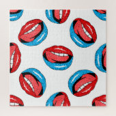 Cartoon Patch Abzeichen: Retro Pop Puzzle (Vertikal)