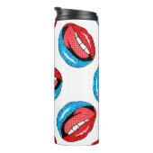 Cartoon Patch Abzeichen: Retro Pop Thermosbecher (Nach rechts gedreht)