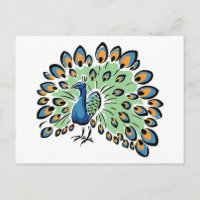 Cartoon Peacock