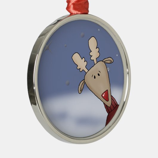 Cartoon Peeking Ornament (Rechts)