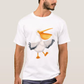 Cartoon-Pelikan T-Shirt (Vorderseite)