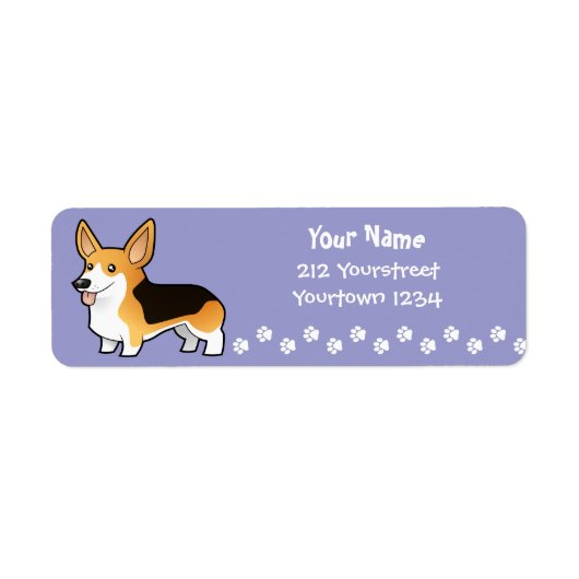 Cartoon Pembroke Welsh Corgi (Vorne)