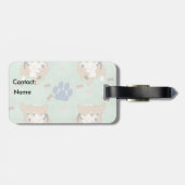 Cartoon Pembroke Welsh Corgi Gepäckanhänger (Rückseite horizontal)