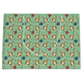 Cartoon Pembroke Welsh Corgi Große Geschenktüte (Vorderseite)