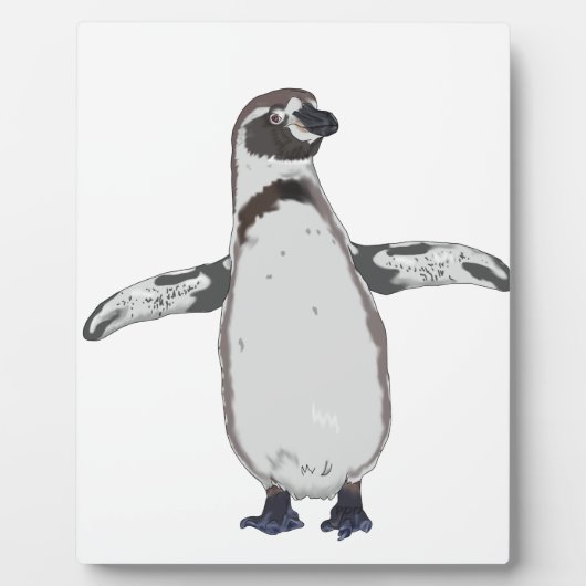 Cartoon Penguin Fotoplatte (Vorderseite)