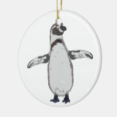 Cartoon Penguin Keramikornament (Links)