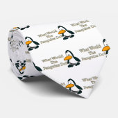 Cartoon Penguin Krawatte (Gerollt)