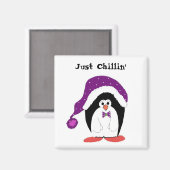 Cartoon Penguin Magnet (Vorderseite/Rückseite)